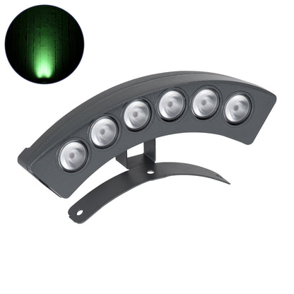 TREELIGHT-PLANTE 90458 Κυρτή Μπάρα Φωτισμού Wall Washer για Φυτά - Δέντρα LED 6W 510lm 15° DC 24V Αδιάβροχο IP65 Πράσινο Dimmable - Γκρι Ανθρακί - Μ17.5 x Π4.5 x Υ8
