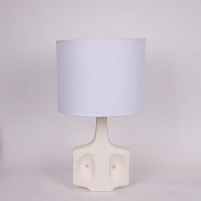 ΕΠΙΤΡΑΠΕΖΙΟ ΦΩΤΙΣΤΙΚΟ ΜΕ ΥΦΑΣΜΑΤΙΝΟ ΚΑΠΕΛΟ ΚΕΡΑΜΙΚΟ ΛΕΥΚΟ 30x53εκ