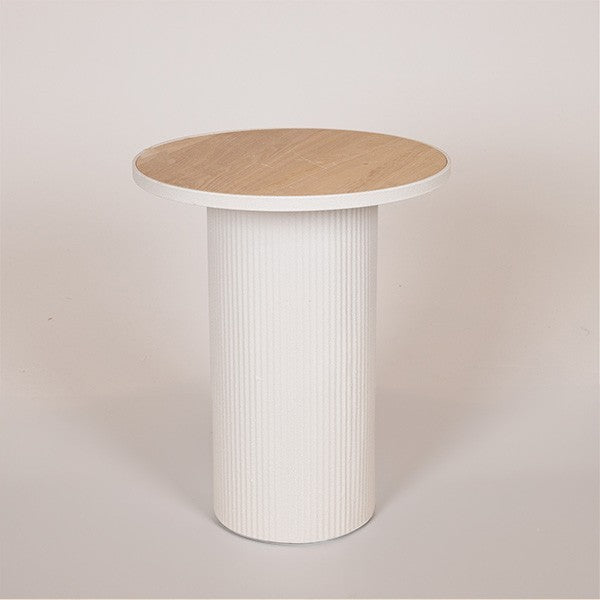 ΤΡΑΠΕΖΙ BOHΘΗΤΙΚΟ ΜΕΤΑΛΛΟ-ΞΥΛΟ ΛΕΥΚΟ 46x46x56