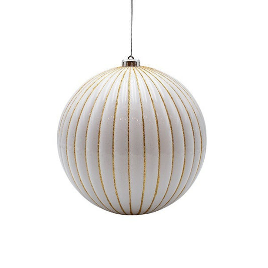 ΜΠΑΛΑ ΠΛΑΣΤΙΚΗ ΛΕΥΚΗ ΜΕ ΧΡΥΣΕΣ ΑΝΑΓΛΥΦΕΣ ΡΙΓΕΣ ΣΕΤ 2 ΤΜΧ 15εκ