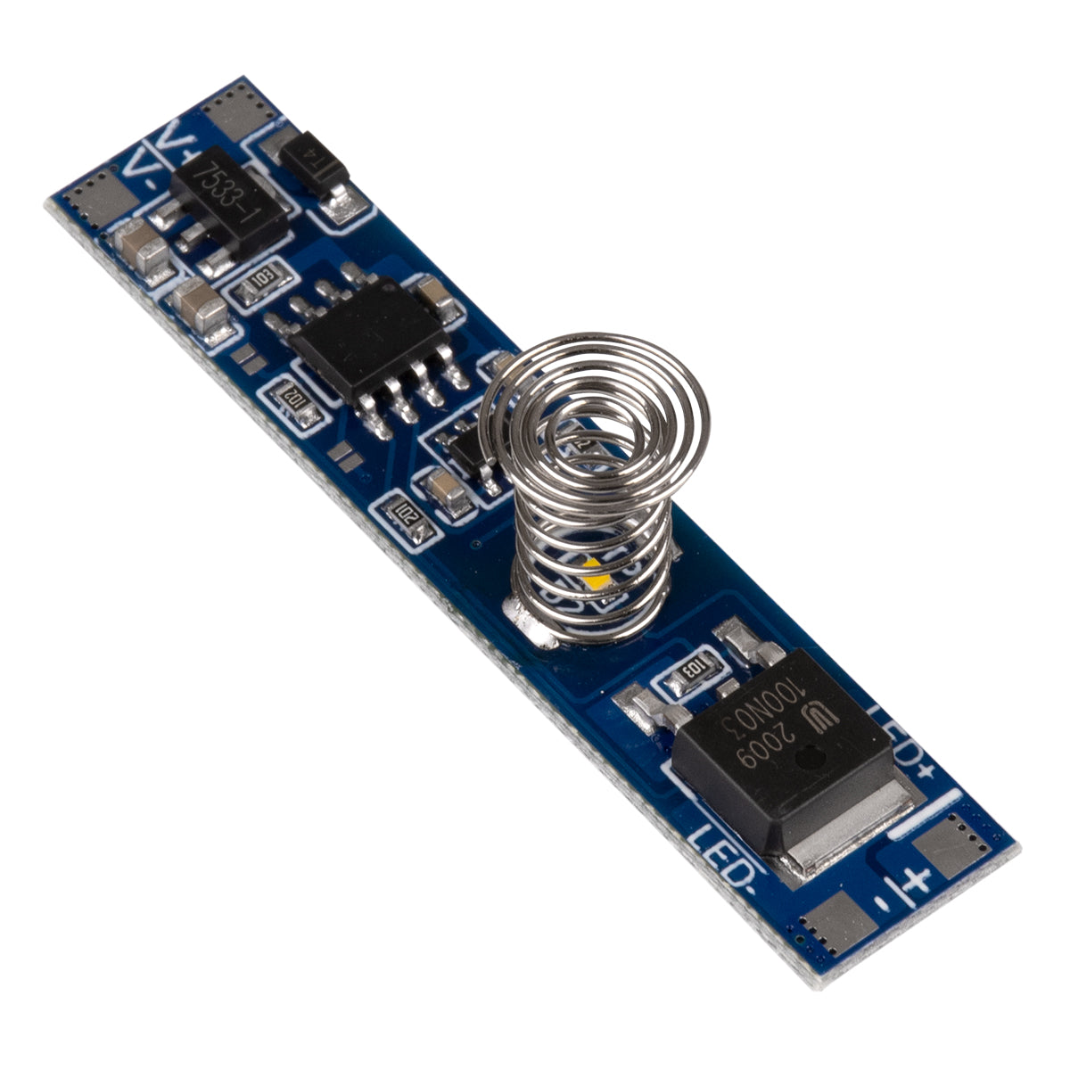 SENSOR-PROFILE 70699 Mini Αισθητήρας-Διακόπτης Αφής Modular για Προφίλ Αλουμινίου - DC 5-24V 1 x 8A 192W - Max 8A 192W - IP20 - Μ4.7 x Π1 x Υ1cm