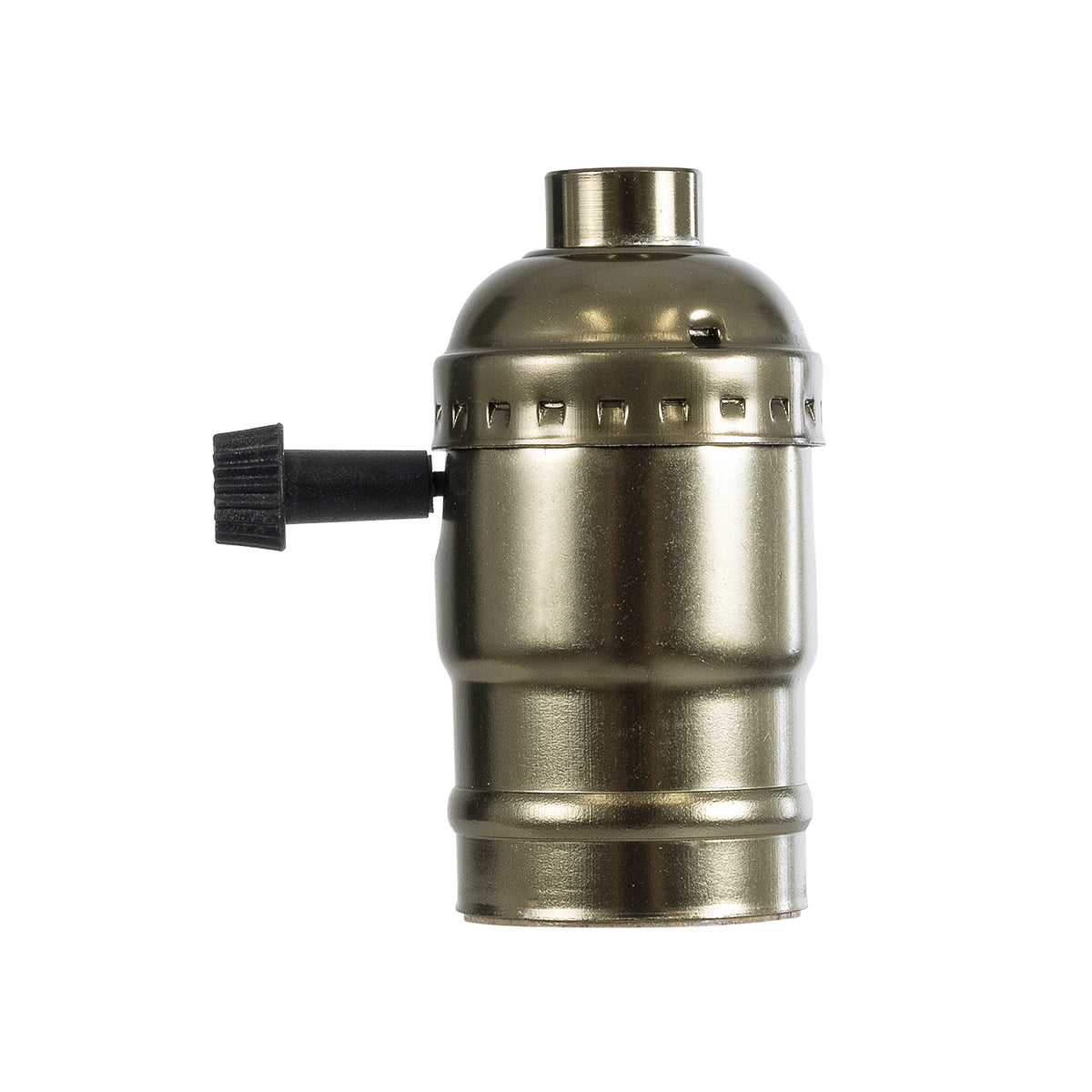 LAMPHOLDER 78964 Ντουί E27 με Διακόπτη On/Off IP20 Μπρούτζινο - Μ5.5 x Π3.6 x Υ7