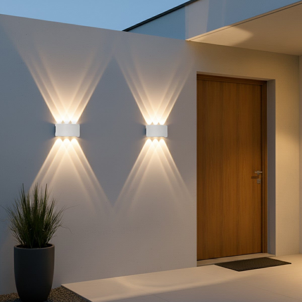 SIXOAD KLV-101-0011 Φωτιστικό Τοίχου / Απλίκα LED 18W 1980lm 30° AC 220-240V Αδιάβροχο IP65 Φυσικό Λευκό 4500K - CREE XPE Chip & TÜV SÜD Driver - Λευκό Ματ - Μ17 x Π4 x Υ8