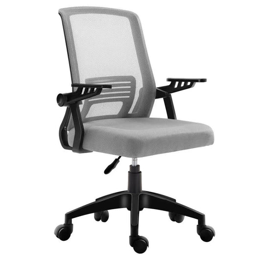A1180B ΜΑΥΡΟ/ΓΚΡΙ MESH ΠΟΛ/ΝΑ ΓΡΑΦΕΙΟΥ 59x57x44-90/52-97