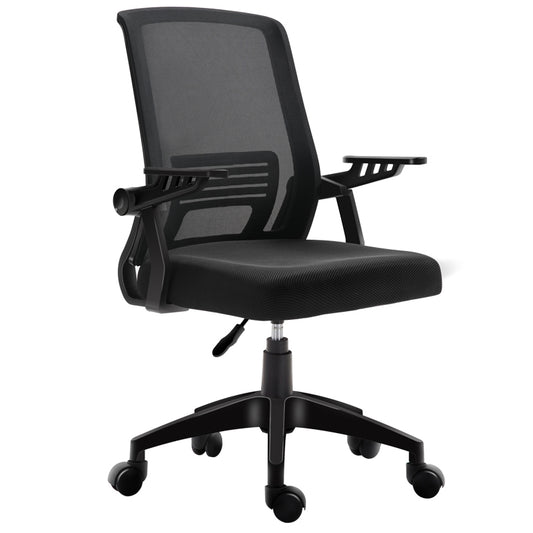 A1180Β ΜΑΥΡΟ/ΜΑΥΡΟ MESH ΠΟΛ/ΝΑ ΓΡΑΦΕΙΟΥ 59x57x44-90/52-97