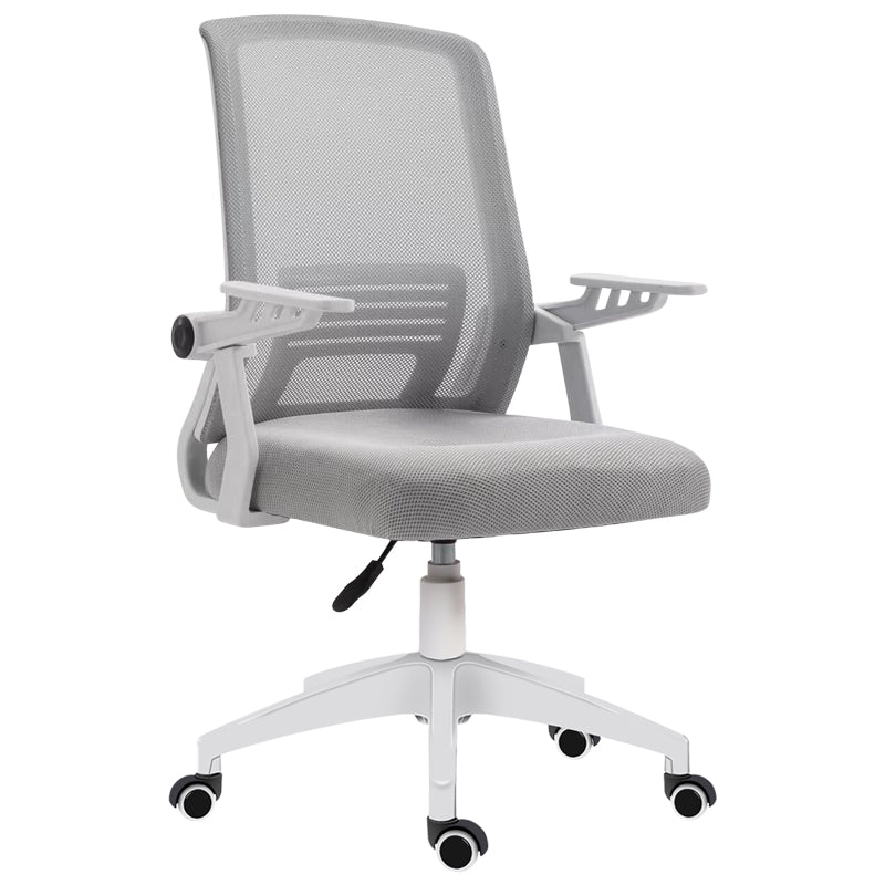 A1180W ΛΕΥΚΟ/ΓΚΡΙ MESH ΠΟΛ/ΝΑ ΓΡΑΦΕΙΟΥ 59x57x44-90/52-97