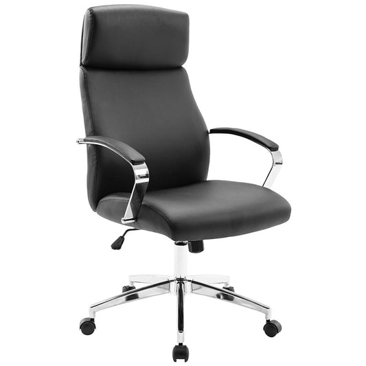 A8970 ΜΑΥΡΗ PU ΠΟΛΥΘΡΟΝΑ ΓΡΑΦΕΙΟΥ 63x69x48.5-113/57.5-122