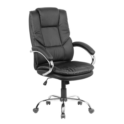 A8990 ΜΑΥΡO PU ΠΟΛΥΘΡΟΝΑ ΓΡΑΦΕΙΟΥ 63.5x72.5x48-113/58-123