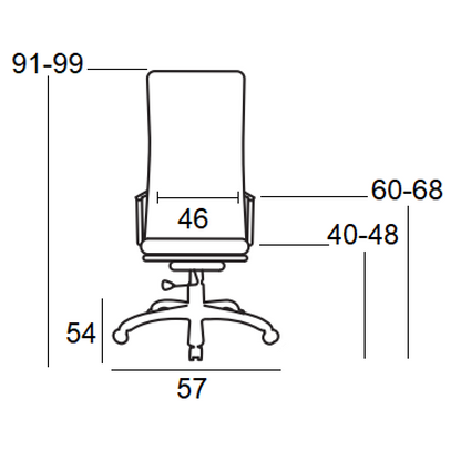 A9880 ΜΑΥΡO MESH ΠΟΛΥΘΡΟΝΑ ΓΡΑΦΕΙΟΥ 57x54x40-91/48-99