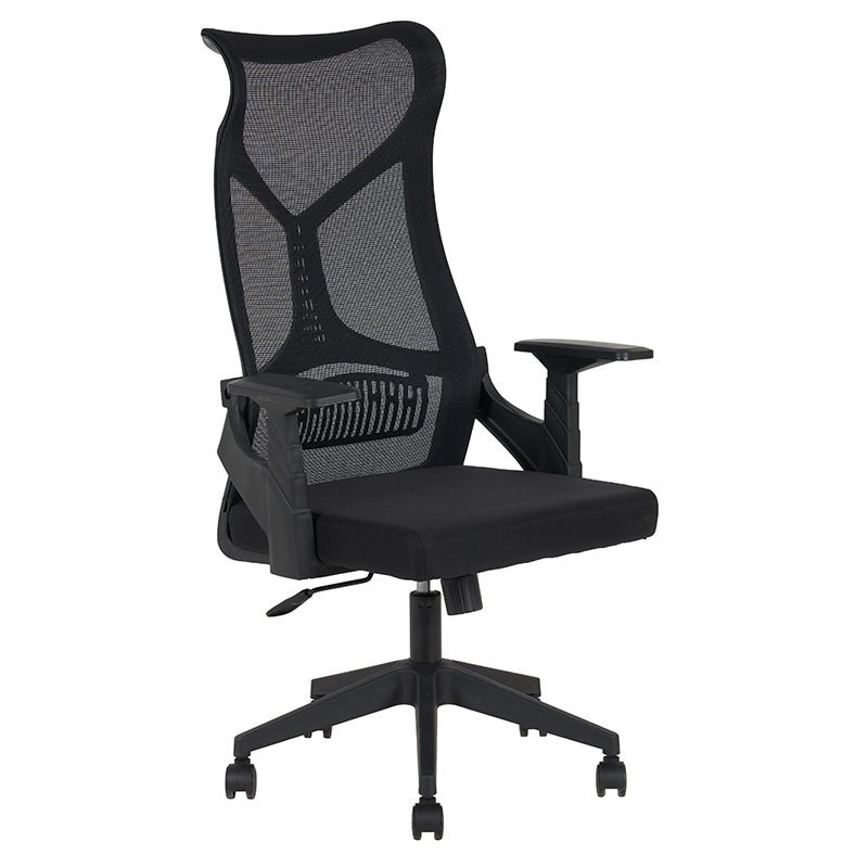 A9920 ΜΑΥΡO MESH ΠΟΛΥΘΡΟΝΑ ΓΡΑΦΕΙΟΥ 64x65x48-115/56-125