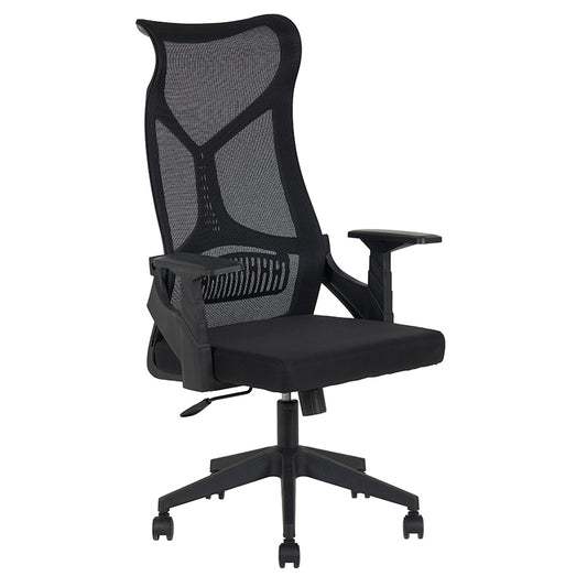 A9920 ΜΑΥΡO MESH ΠΟΛΥΘΡΟΝΑ ΓΡΑΦΕΙΟΥ 64x65x48-115/56-125