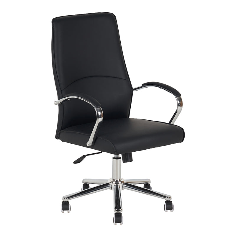 A9930 ΜΑΥΡO PU ΠΟΛΥΘΡΟΝΑ ΓΡΑΦΕΙΟΥ 60x65x48-105/58-114