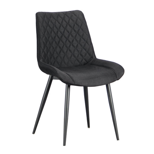 ALESIA BLACK ΥΦΑΣΜΑ ΚΑΡΕΚΛΑ ΜΕΤΑΛΛΙΚΗ 54x63x86