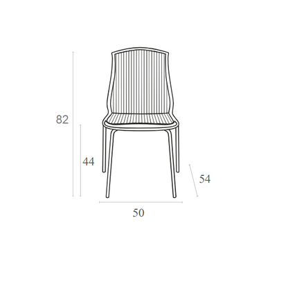 ALLEGRA AMBER TRANSP. ΚΑΡΕΚΛΑ 50x54x82