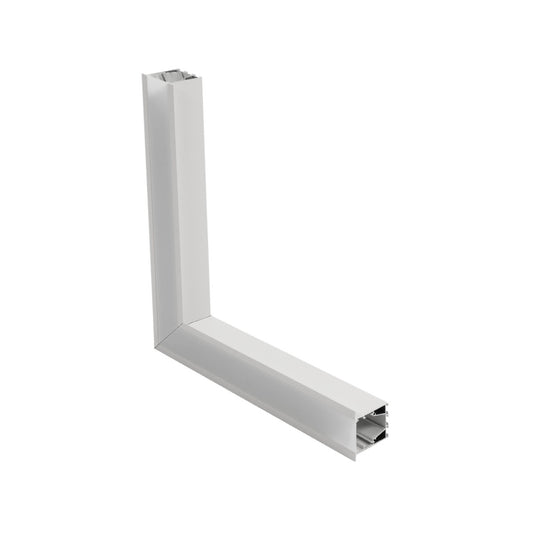 ALP-CORNER-SIDE90 RECESSA 61788 Χωνευτό Προφίλ Αλουμινίου Γωνία με Λευκό Γαλακτερό Πατητό Κάλυμμα για Ταινίες LED IP20 - Λευκό Ματ - Μ30 x Π3.5 x Υ4cm
