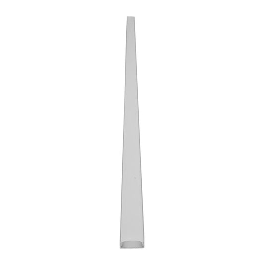ALP-LINEAR ALIENA 70809-1M Επιφανειακό Προφίλ Αλουμινίου με Λευκό Γαλακτερό Πατητό Κάλυμμα για Ταινίες LED IP20 - Ασημί & Λευκό - Μ100 x Π2.4 x Υ1.1
