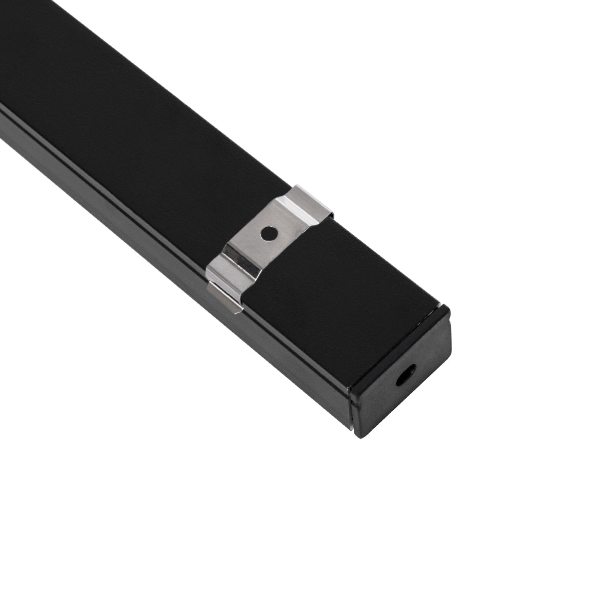 ALP-LINEAR VEXTA 70825-1M Επιφανειακό Προφίλ Αλουμινίου με Λευκό Γαλακτερό Πατητό Κάλυμμα για Ταινίες LED IP20 - Μαύρο & Λευκό - Μ100 x Π3 x Υ2