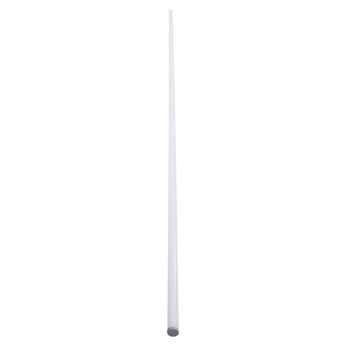 ALP-ROUND TUBIT 70853-3M Επιφανειακό & Κρεμαστό Προφίλ Αλουμινίου με Λευκό Γαλακτερό Πατητό Κάλυμμα για Ταινίες LED IP20 - Ασημί & Λευκό - Μ300 x Π3 x Υ3