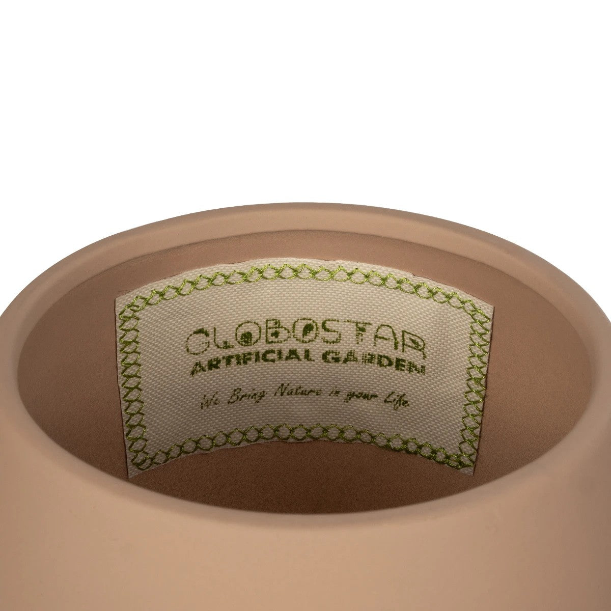 AMBER 21269 Διακοσμητικό Κεραμικό Βάζo Καφέ Π17 x Μ17 x Υ20
