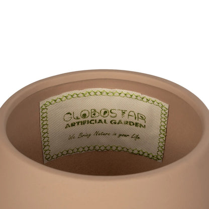 AMBER 21269 Διακοσμητικό Κεραμικό Βάζo Καφέ Π17 x Μ17 x Υ20