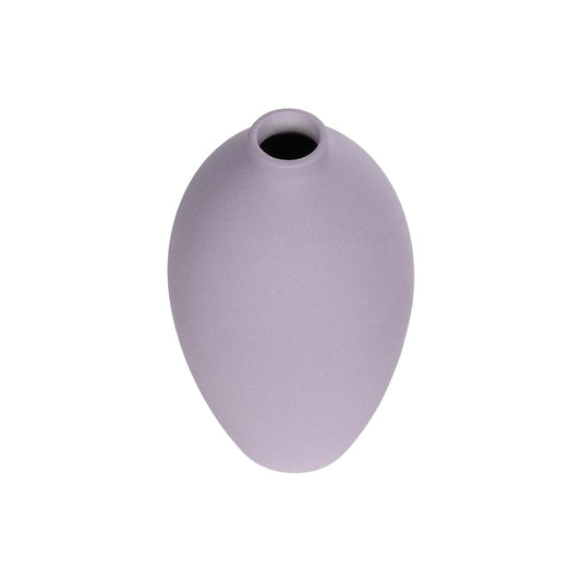 AMETHYST 21267 Διακοσμητικό Κεραμικό Βάζo Μωβ Π8 x Μ8 x Υ14