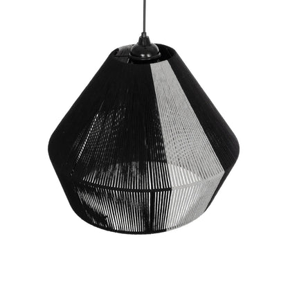 ANGULUS 205-0021 Boho Κρεμαστό Φωτιστικό Οροφής με Ντουί 1 x E27 AC 220-240V IP20 - Μαύρο & Γκρι - M40 x Π40 x Υ35