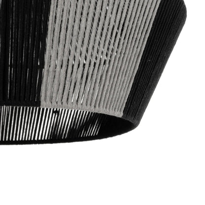 ANGULUS 205-0021 Boho Κρεμαστό Φωτιστικό Οροφής με Ντουί 1 x E27 AC 220-240V IP20 - Μαύρο & Γκρι - M40 x Π40 x Υ35