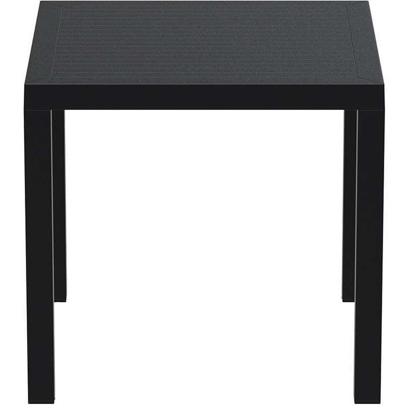 ARES ΤΡΑΠΕΖΙ BLACK ΠΟΛ/ΝΙΟΥ 80x80x75