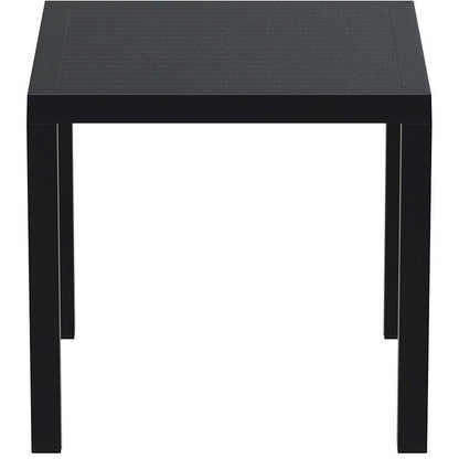 ARES ΤΡΑΠΕΖΙ BLACK ΠΟΛ/ΝΙΟΥ 80x80x75
