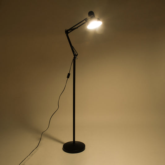 AUDREY 01468 Vintage Επιδαπέδιο Φωτιστικό με Ντουί 1 x E27 AC 220-240V IP20 - Μαύρο - Μ15 x Π15 x Υ190