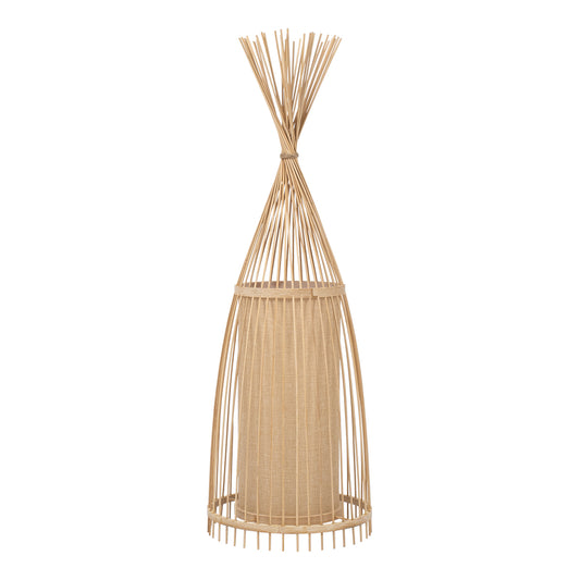 AZORES 01753 Boho Επιδαπέδιο Φωτιστικό με Ντουί 1 x E27 AC 220-240V IP20 - Μπεζ - Μ30 x Π30 x Υ90
