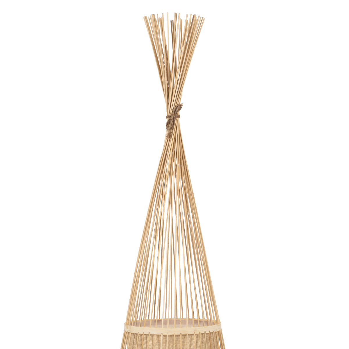 AZORES 01755 Boho Επιδαπέδιο Φωτιστικό με Ντουί 1 x E27 AC 220-240V IP20 - Μπεζ - Μ40 x Π40 x Υ150