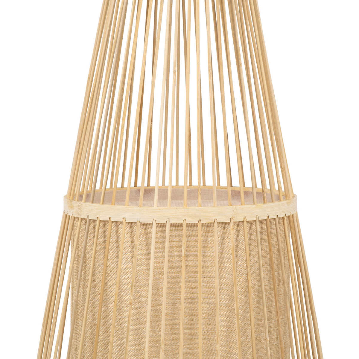 AZORES 01755 Boho Επιδαπέδιο Φωτιστικό με Ντουί 1 x E27 AC 220-240V IP20 - Μπεζ - Μ40 x Π40 x Υ150
