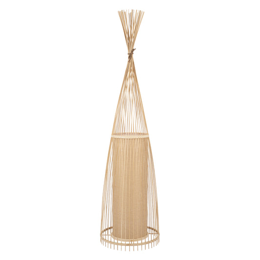 AZORES 01755 Boho Επιδαπέδιο Φωτιστικό με Ντουί 1 x E27 AC 220-240V IP20 - Μπεζ - Μ40 x Π40 x Υ150