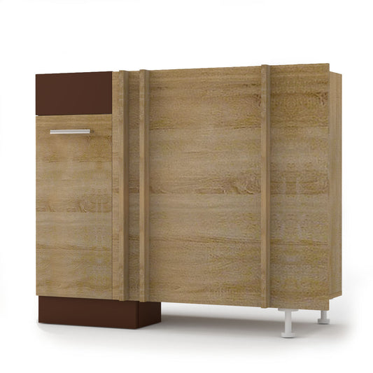 Alina Κάτω Ντουλάπι Γωνίας 100x44.5x85 Sonoma-Mocca