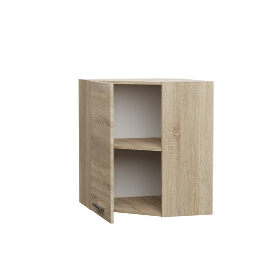 Alina Πάνω Ντουλάπι Γωνίας 60x60x30.5x71.8 Σονόμα-Μόκκα