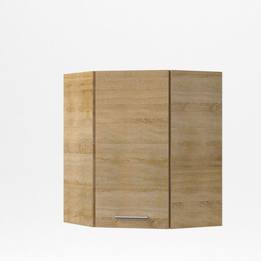 Alina Πάνω Ντουλάπι Γωνίας 60x60x30.5x71.8 Σονόμα-Μόκκα