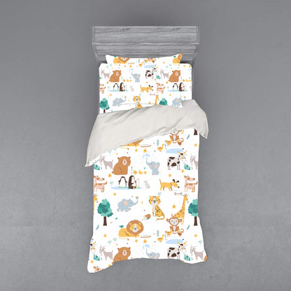 Παιδικό Σεντόνι με Λάστιχο 1x(105x200+30εκ) + 1x(52x72εκ) Animals