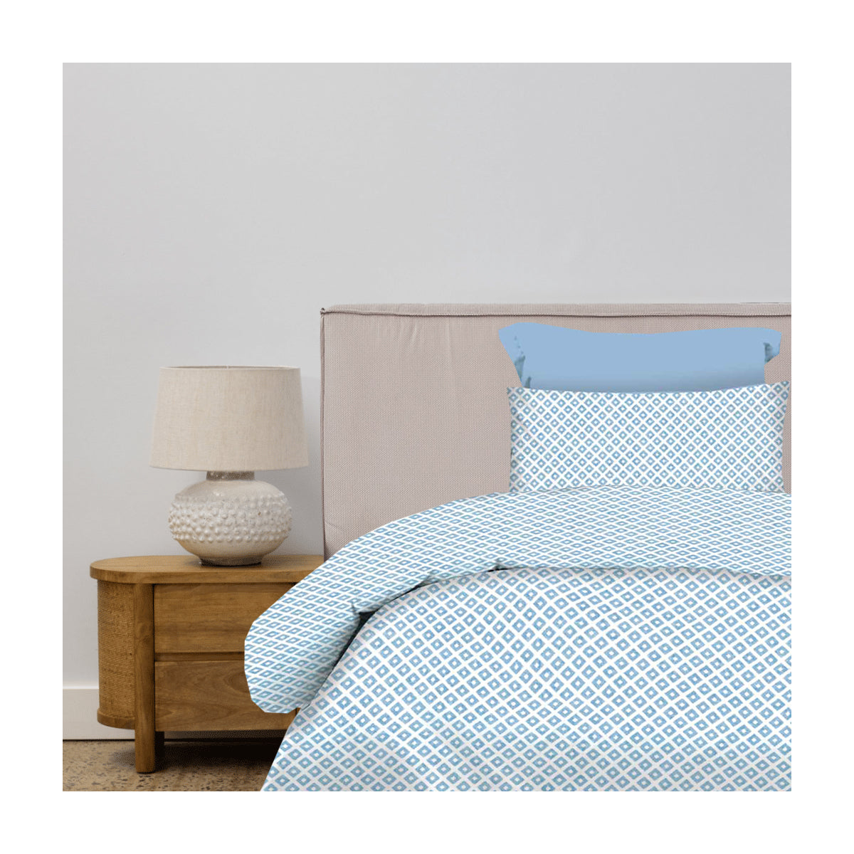 Σετ Σεντόνια 2x(1,75x2,60εκ) + 1x(52x72εκ) Ariel Blue