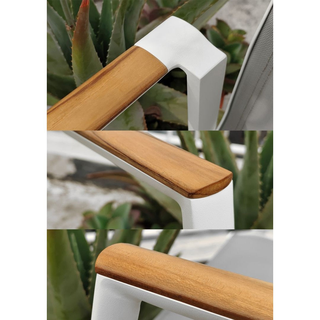 Aspen/D7-Λευκό Dining Set