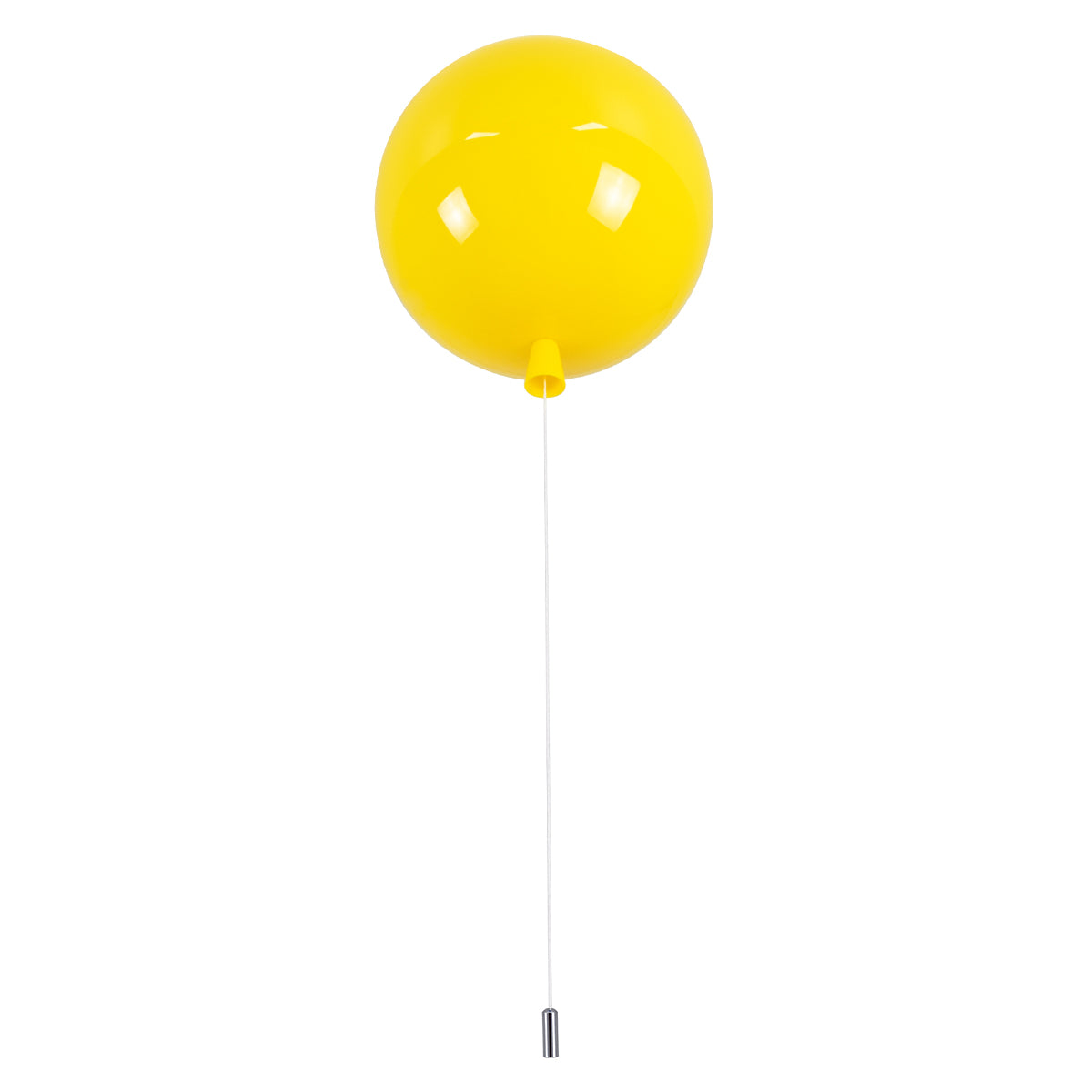 BALLOON 00651 Παιδικό Φωτιστικό Οροφής με Ντουί 1 x E27 AC 220-240V IP20 - Κίτρινο - Μ30 x Π30 x Υ33