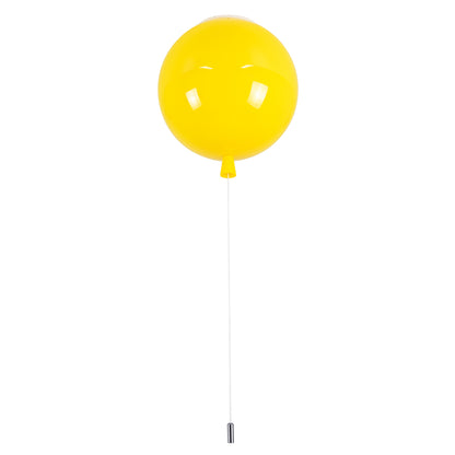 BALLOON 00651 Παιδικό Φωτιστικό Οροφής με Ντουί 1 x E27 AC 220-240V IP20 - Κίτρινο - Μ30 x Π30 x Υ33
