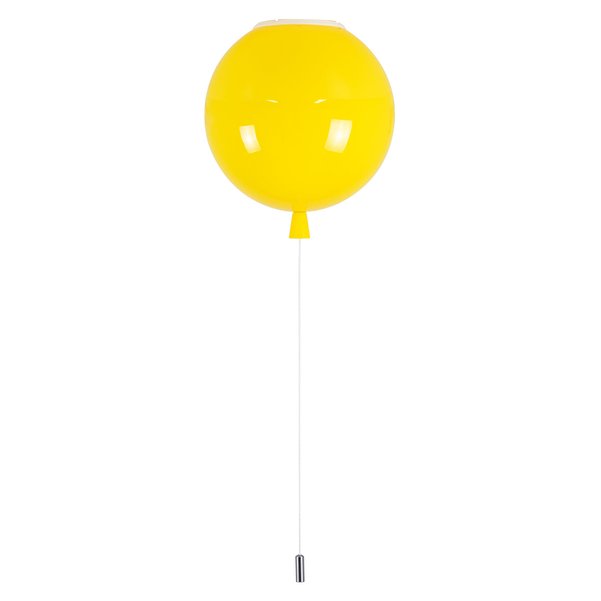 BALLOON 00651 Παιδικό Φωτιστικό Οροφής με Ντουί 1 x E27 AC 220-240V IP20 - Κίτρινο - Μ30 x Π30 x Υ33