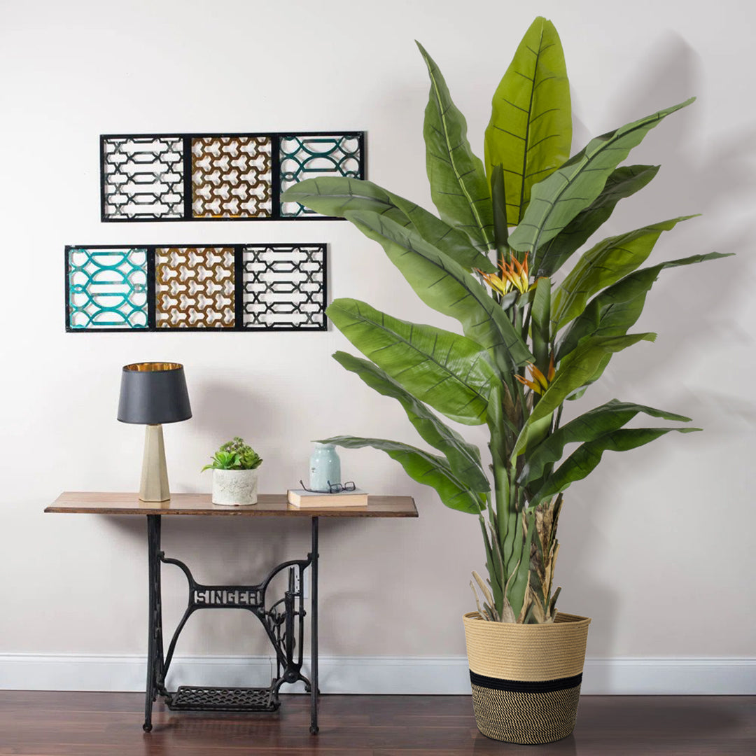 BANANA STRELITZIA REGINAE 20381 Τεχνητό Διακοσμητικό Φυτό Μπανανιά - Στρελίτσια - Πουλί του Παραδείσου Υ230cm
