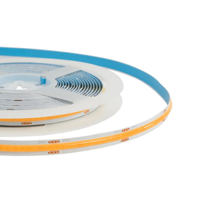 BEE 70362 Ταινία LED 8W/m 640lm/m 120° DC 24V IP20 320 x COB Chip/m Ultra Θερμό Λευκό 2200K Dimmable - Sanan COB Chip - Μ500 x Π0.8 x Υ0.2cm - Ρολό 5 Μέτρων