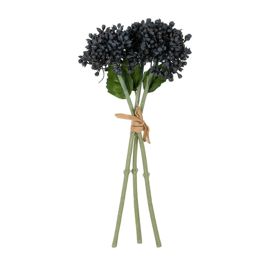 BLACK HYACINTH BOUQUET 21356 Τεχνητό Διακοσμητικό Μπουκέτο Μαύρο Υάκυνθος Y30cm