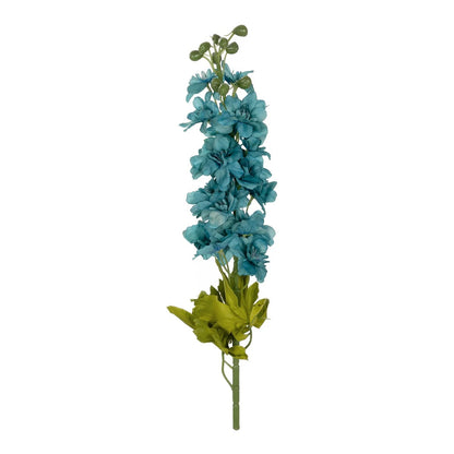 BLUE DELPHINIUM FLOWER BRANCH 21394 Τεχνητό Διακοσμητικό Κλαδί Δελφίνιο Y48cm
