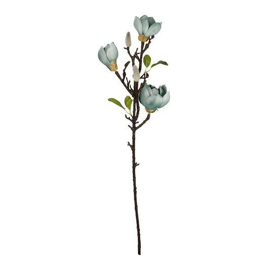 BLUE MAGNOLIA BRANCH 21418 Τεχνητό Διακοσμητικό Κλαδί Μπλε Μαγνόλια Y72cm
