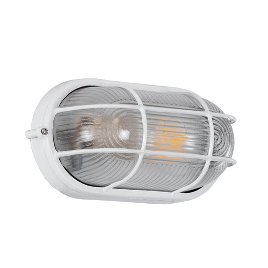 BOATLIGHT 61582 Vintage Φωτιστικό Καραβοχελώνα Τοίχου - Απλίκα με Ντουί 1 x E27 AC 220-240V Αδιάβροχο IP65 - Λευκό Ματ - Μ21 x Π10.4 x Υ9