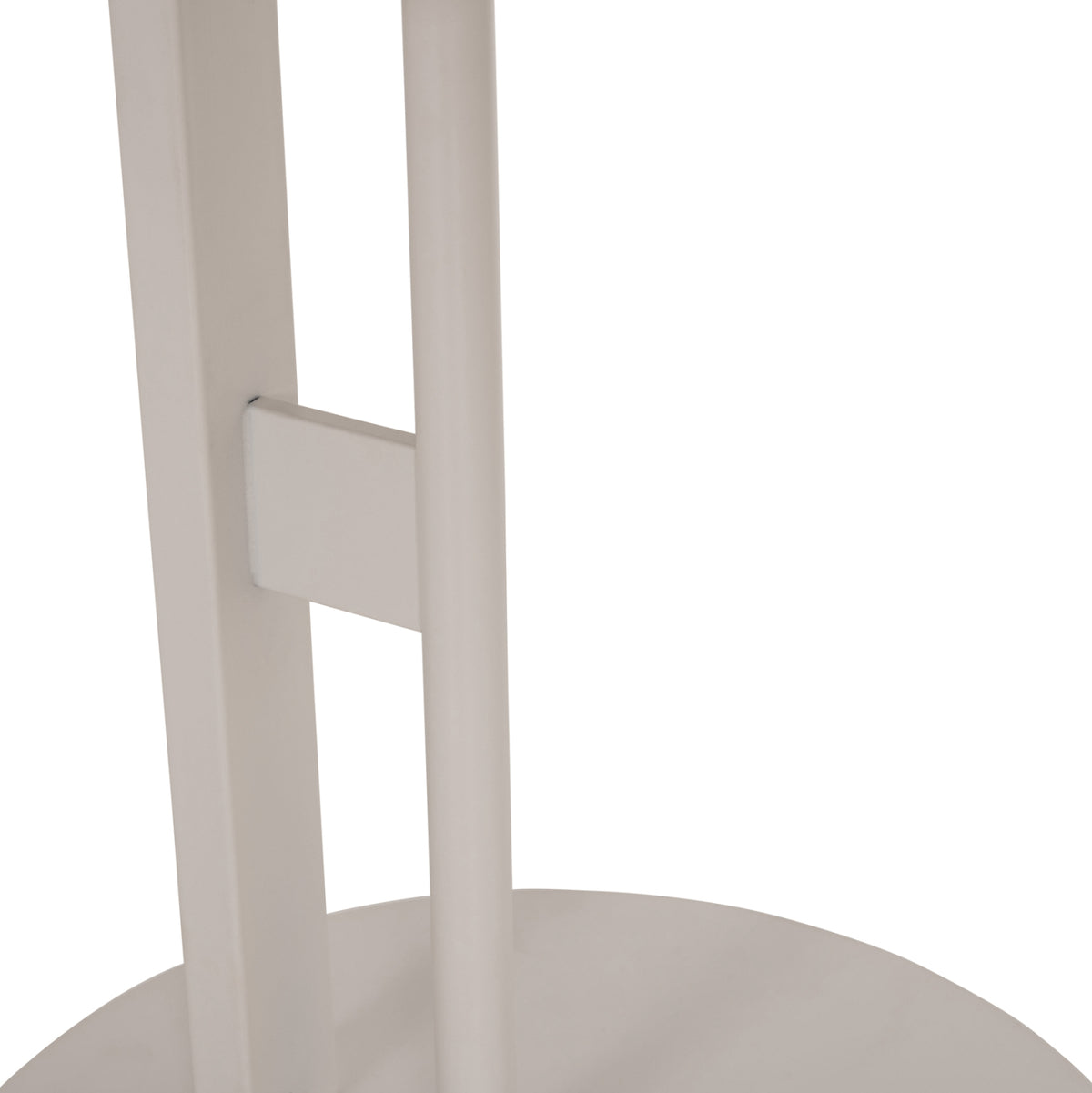 ΒΟΗΘΗΤΙΚΟ ΤΡΑΠΕΖΙ ΟΒΑΛ ALPER MDF SONAMA ΜΕΤΑΛΛΟ ΛΕΥΚΟ 50x50x51